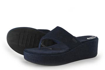 Fitflop Sandalen in maat 43 Blauw, Sandalen of Muiltjes, Zo goed als nieuw, Fitflop, Verzenden