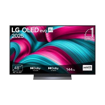 LG OLED48C5ELB - 48 121cm, 4K OLED SMART TV evo AI TV, .., Ophalen of Verzenden, Nieuw