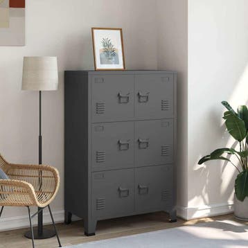 vidaXL Opbergkast industrieel 70x40x115 cm metaal, Verzenden, Nieuw