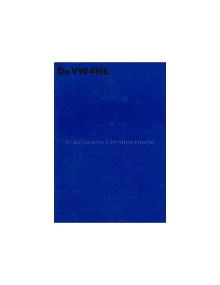 1970 VOLKSWAGEN 411 E BROCHURE NEDERLANDS, Boeken, Auto's | Folders en Tijdschriften