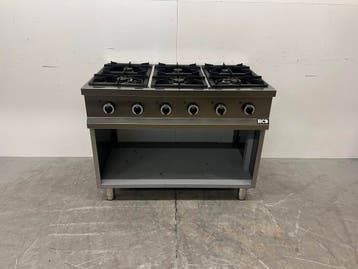 Cuisinière à gaz HCB en acier inoxydable à 6 brûleurs, série, Verzenden