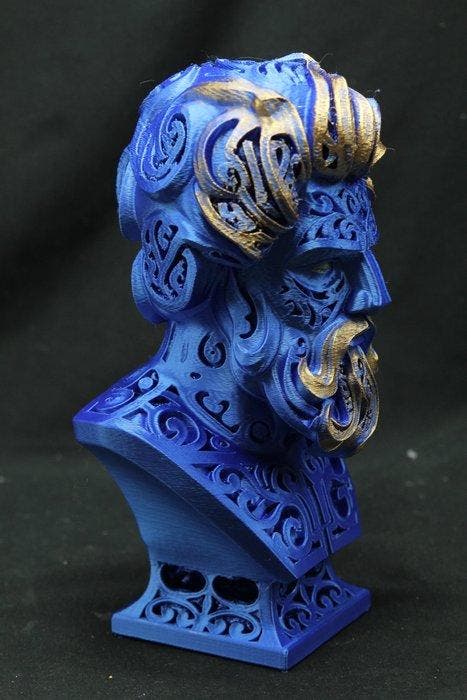 Beeld, Modern Zeus Storm King Bust - 24 cm - Hars - 2026, Antiek en Kunst, Kunst | Designobjecten