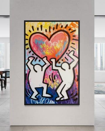 Gunnar Zyl - Heart / Keith Haring & Zyl XXL