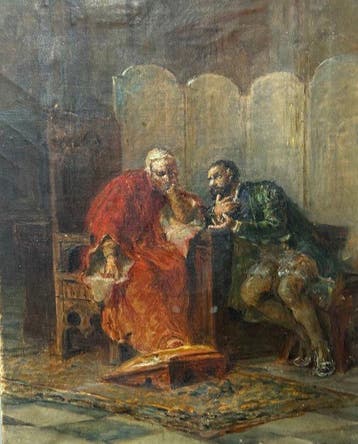 Annibale Gatti (1828-1909) - Scena Storica