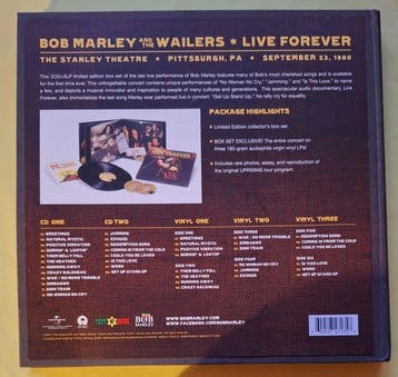 Bob Marley & the Wailers - Live Forever: The Stanley, Nieuw in verpakking