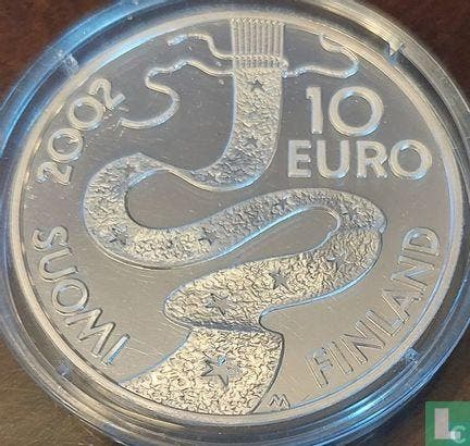 Finland 10 euro 2002 (PROOF) 200th anniversary Birth of..., Postzegels en Munten, Munten | Europa | Euromunten, Losse munt, 10 euro