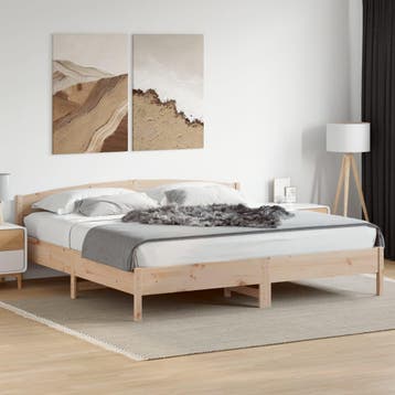 vidaXL Bedframe zonder matras massief grenenhout 180x200 cm, Verzenden, Nieuw