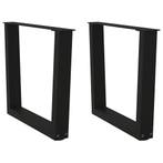 vidaXL Salontafelpoten 2 st V-vormig 60x(42-43,3) cm staal, Verzenden, Nieuw