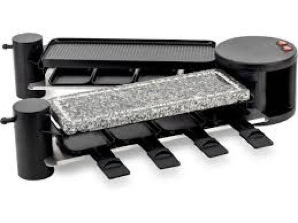 Veiling - H.Koenig RP360 raclette/grill 4-in-1 8p 360°, Elektronische apparatuur, Gourmetstellen, Nieuw
