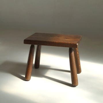 Table dappoint - Chêne - Brutaliste rustique néerlandais