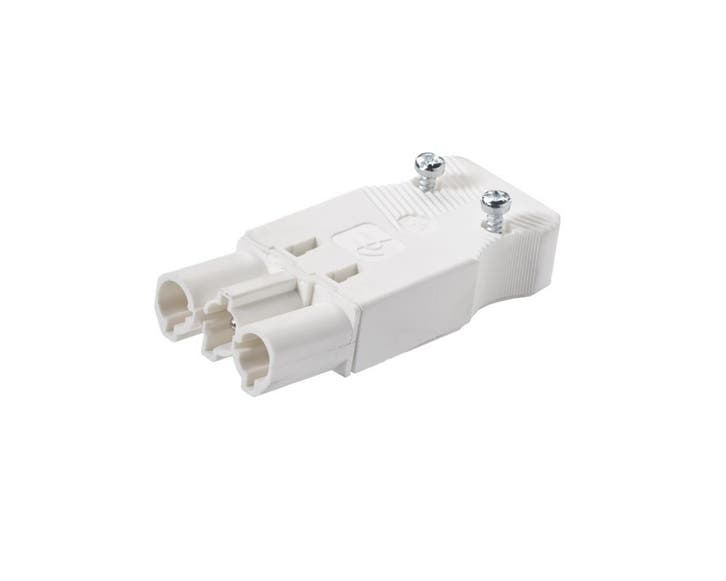 Martin Kaiser AC166 Fiche mâle tripolaire 16 Amp 250V Blanc, Bricolage & Construction, Électricité & Câbles, Envoi