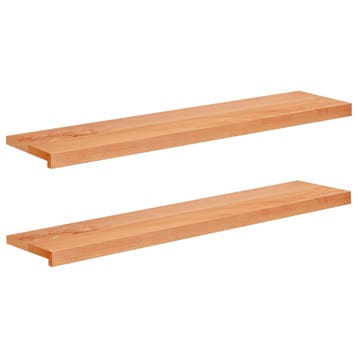 vidaXL Trapmatten 2 st Lak 110 x 25 x 2 cm Massief, Verzenden, Nieuw