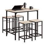 2dekans | SoBuy Bartafel met 4 Krukken - Modern - max. 120, Ophalen of Verzenden, Nieuw