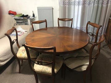 Tafel (7) - Walnoot - Stijl Luigi Filippo