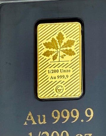 Duitsland. Gold Bar Bundesbarren, oro 1/200 Oz (.999) Proof