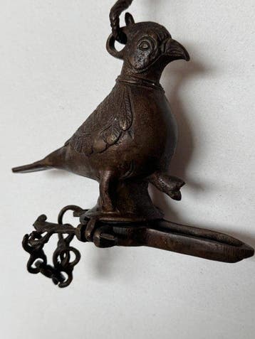 Olielamp - Brons - Antieke hangende olielamp
