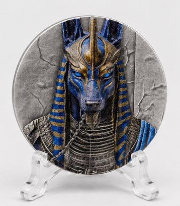 Liberia. 10 Dollars 2026 – Egyptian Heritage – Anubis – 1 oz