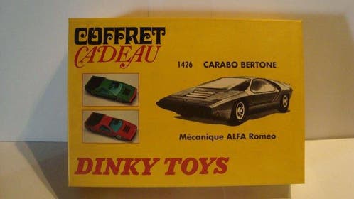 Miniature Dinky Toys / Atlas - Carabo Bertone 1970 - Échelle 1/43 - Mécanique Alfa Roméo - Réf. 1426