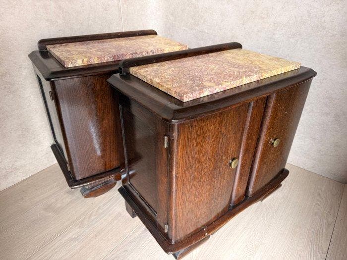 Nachtkastje - Eik, Antiquités & Art, Art | Objets design