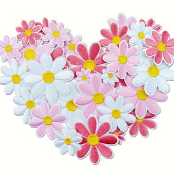 Embleem - 12 stuks - bloemen - mix - roze - applicatie -..., Verzenden, Nieuw, Overige typen