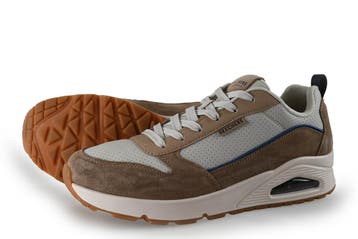 Skechers Sneakers in maat 43 Beige, Kleding | Heren, Schoenen, Overige kleuren, Verzenden, Zo goed als nieuw, Skechers
