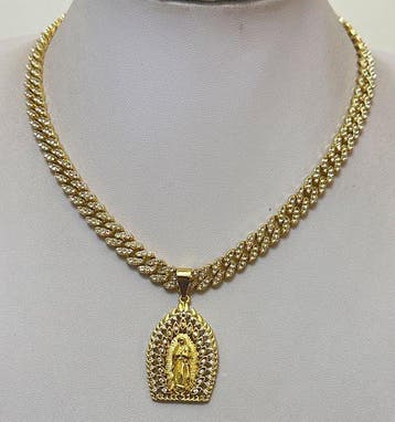 Religieuze set met de Maagd Maria - 2-delige sieradenset -