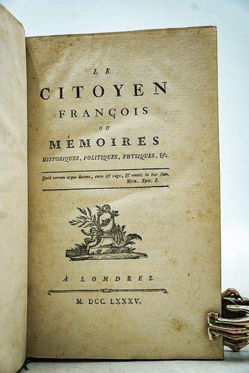 SN - Le Citoyen François ou Mémoires historiques,