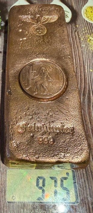 975 gramm - Koper - Edelmetalle Deutschland - Verzegeld met, Timbres & Monnaies, Métaux nobles & Lingots