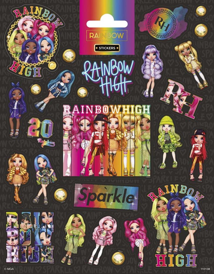 Rainbow High Stickers Groot, Hobby & Loisirs créatifs, Articles de fête, Envoi