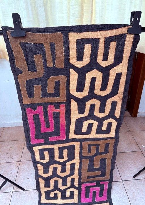 Tapis Shoowa - Shoowa - Kuba - DR Congo (Zonder, Antiek en Kunst, Kunst | Niet-Westerse kunst