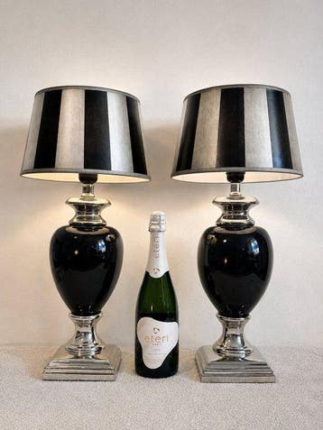 Lampe de table (2) - Céramique, Métal, Nieuw