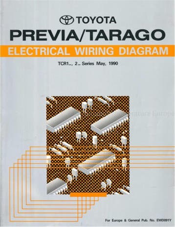 1990 TOYOTA PREVIA | TARAGO ELECTRICAL WIRING DIAGRAM