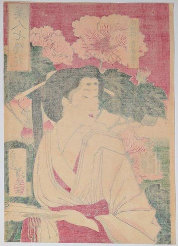 Tsukioka Yoshitoshi • Une dame de la cour Meiji • Takakura, Antiquités & Art
