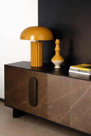 Lampe de table - Métal - Lampe Champignon, Antiquités & Art