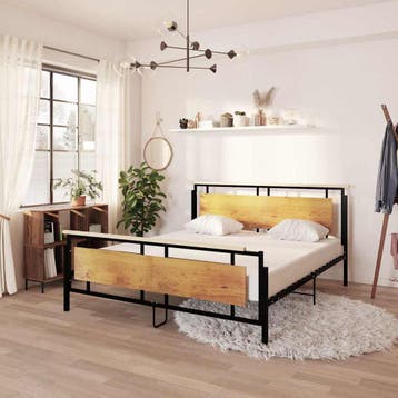 vidaXL Bedframe metaal 180x200 cm, Verzenden, Nieuw
