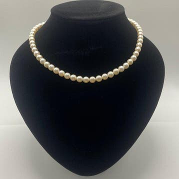 Sans prix de réserve - Collier Argent Perle, Nieuw