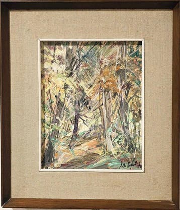 Edmondo Di Napoli (1938 - 2016) - Nel bosco, Antiquités & Art