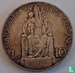 Vaticaan 10 lire 1929, Postzegels en Munten, Verzenden, Losse munt, Goud