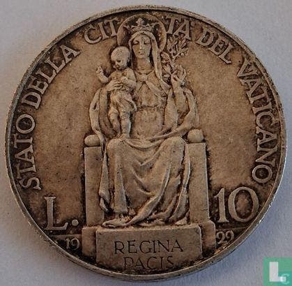 Vaticaan 10 lire 1929, Postzegels en Munten, Munten | Europa | Niet-Euromunten, Losse munt, Goud, Zilver, Verzenden