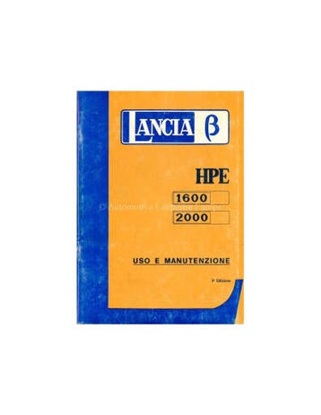 1976 LANCIA BETA HPE INSTRUCTIEBOEKJES ITALIAANS