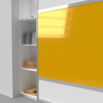 Lacobel lumious yellow 6 mm (onafgewerkt), Verzenden