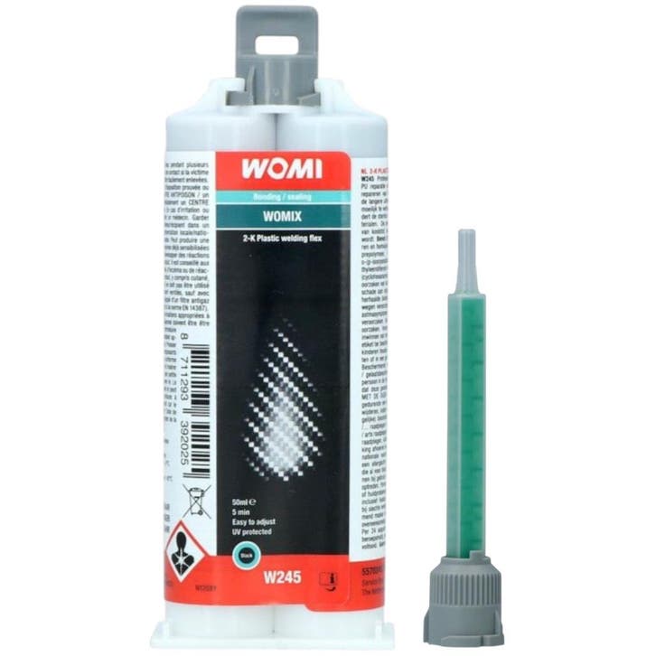 Womi Womix W245 2K Plastic Welding Flex Zwart 50ml, Auto diversen, Onderhoudsmiddelen, Verzenden