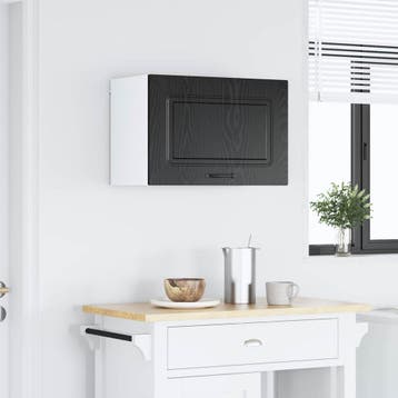 vidaXL Vaatwasserpaneel Kalmar Zwart Eiken 60 x 31 x 40 cm, Verzenden, Nieuw