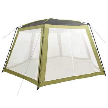 vidaXL Zwembadtent 660x580x250 cm stof groen, Tuin en Terras, Zwembaden, Verzenden, Nieuw