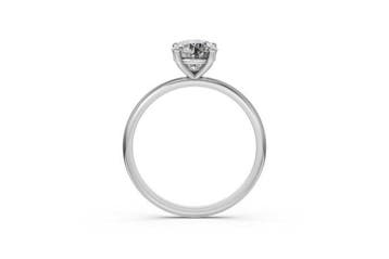 Ring - 14 karaat Witgoud - 2.57ct. tw. Diamant (Lab-grown), Handtassen en Accessoires, Ringen, Nieuw
