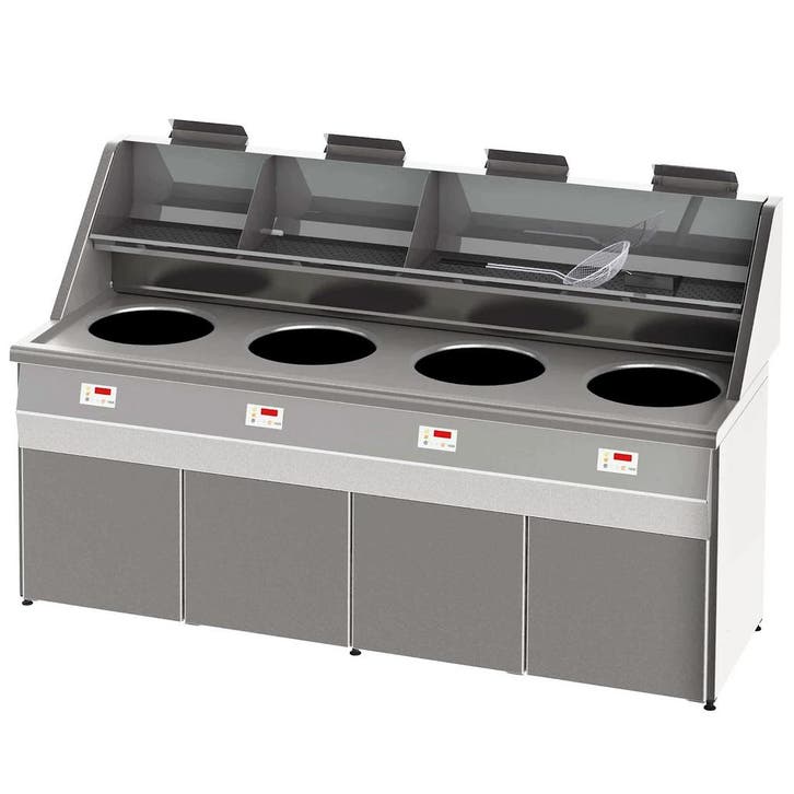 Friteuse | SANTANA | Propaangas | 18+18+18+18L | 72kW |, Zakelijke goederen, Horeca | Keukenapparatuur, Nieuw in verpakking, Verzenden