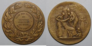 Medaille Nord -des Sapeurs Pompiers Bronze Arthus, Verzenden