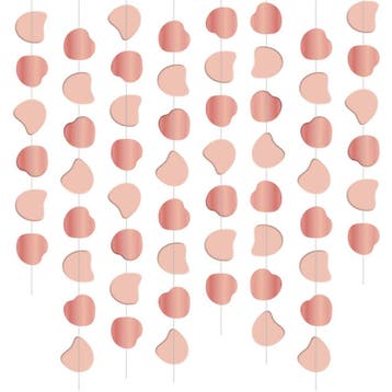 Hangdecoratie Roze/Rose Goud 1m 8st, Verzenden