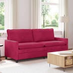 vidaXL bank / zetel Wijnrood 196 x 81 x 87,5 cm Fluweel, Verzenden, Nieuw