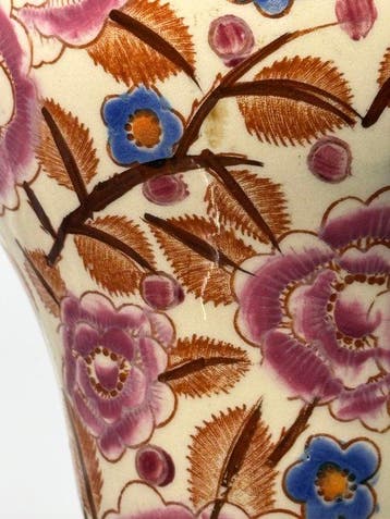 Boch Frères - Vase - 1199 - Faïence - Vase Shanghai